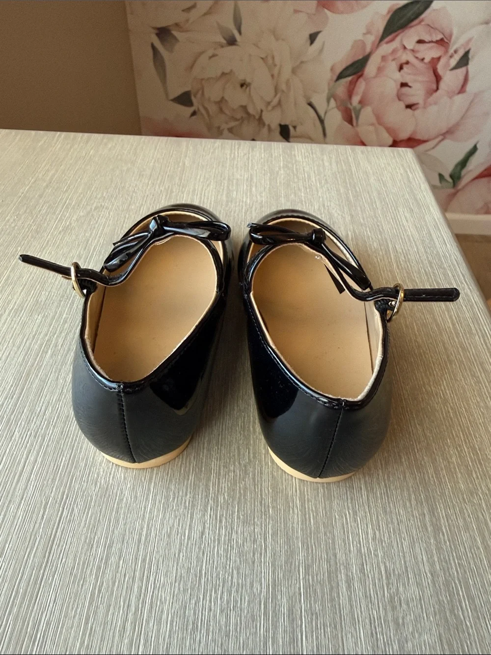 Janie and Jack Patent Bow Ballet Flat with straps